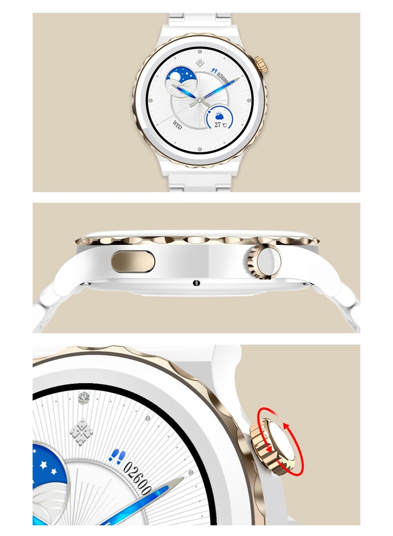 RollsTimi  Smart Bluetooth Watch, 1.32-Inch IPS Full Touch Screen, Vibration Reminder, Bluetooth 4.0, Multi-Language Selection, Dual Buttons, Multi-Sports Mode, Message Reminder，Smartwatch - Image 3