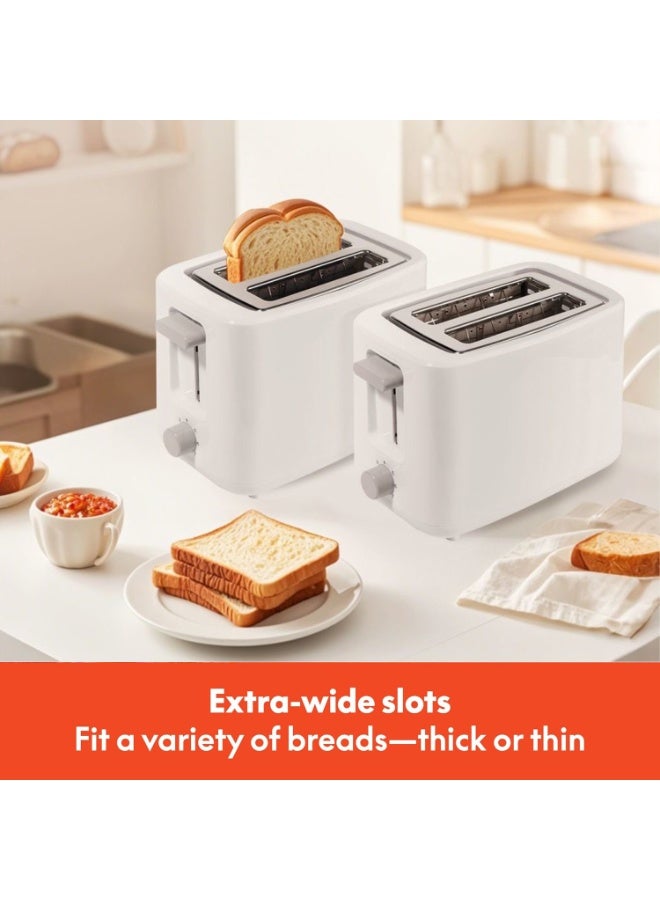 صن سباير 2 محمصة شرائح للخمصة، 7 مستويات تحمير، 2 فتحات خبز عريضة جدا، وظائف إزالة وإعادة التسخين، صينية فتات قابلة للإزالة، 640 واط - Image 2