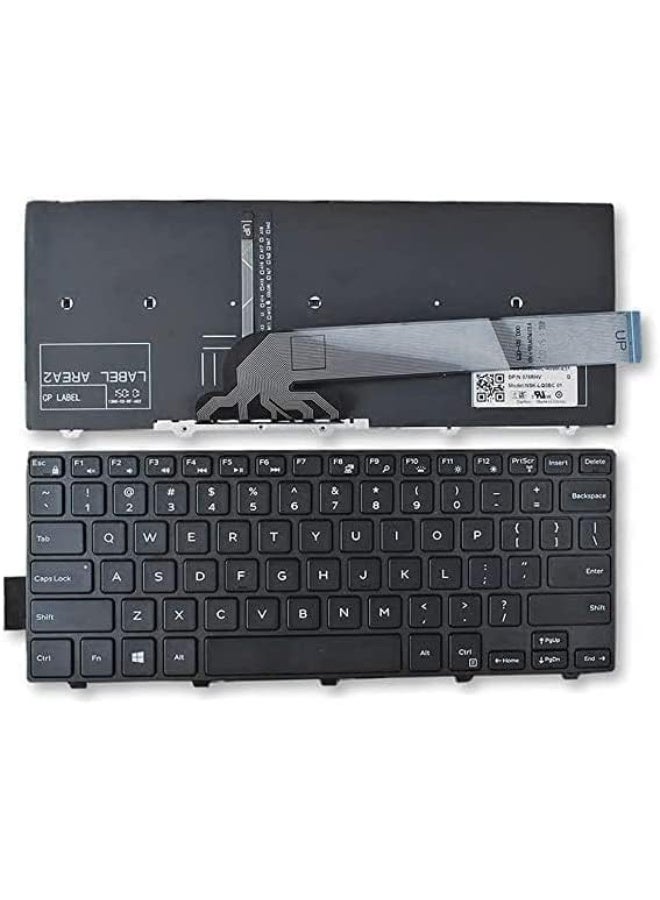 Zexen Replacement Keyboard for Dell. Inspiron or Vostro 14 5000 5442 5443 5445 5446 5447 5448 5451 5452 5455 5457 5458 5459/14 7447 Series without Backlight - Image 1