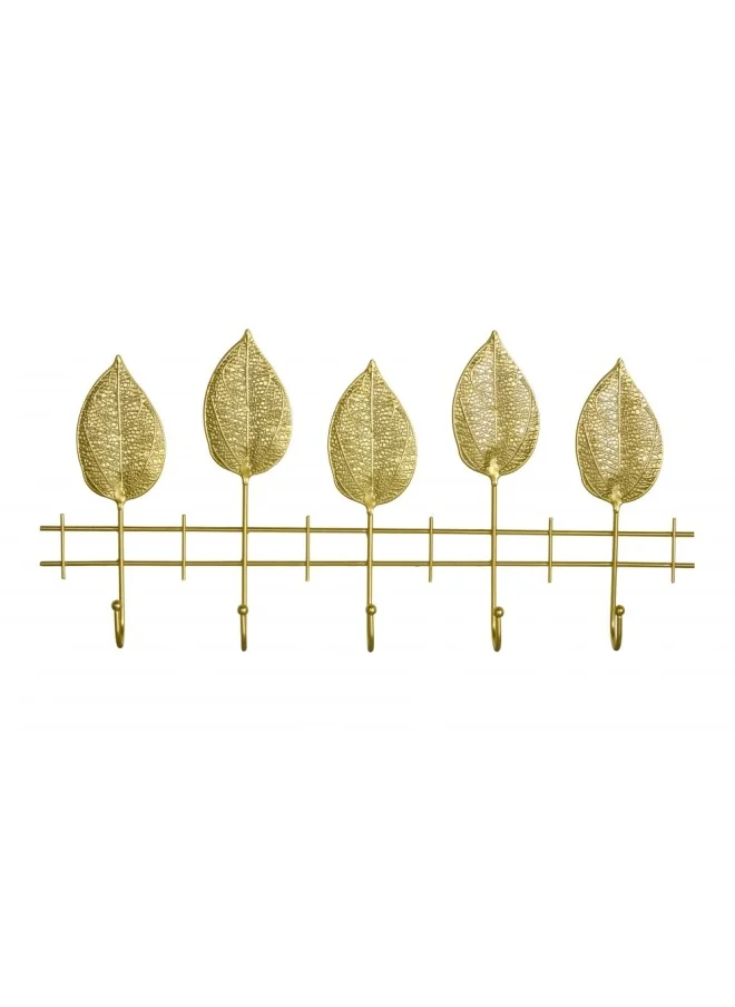 DANUBE HOME SS24 Stolpa Metal Wall Accent Wall Sculpture Decor for Living Room Garden Bedroom Office Home Wall Housewarming Party Decor Gold 60x5.5x31cm  (LJ104-135-007)