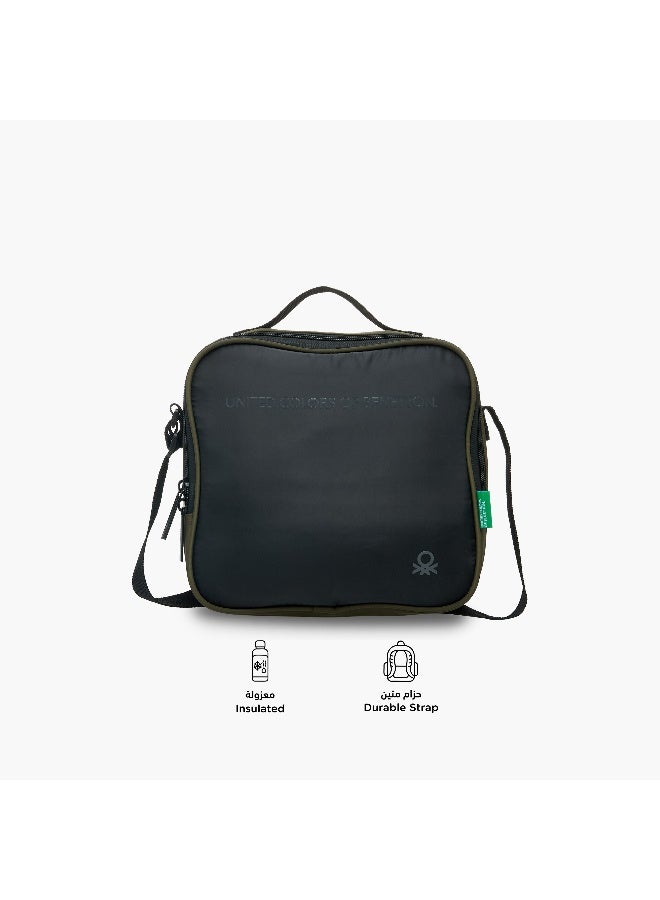 UNITED COLORS OF BENETTON Solid Lunch Bag in Black for Kids - Image 4