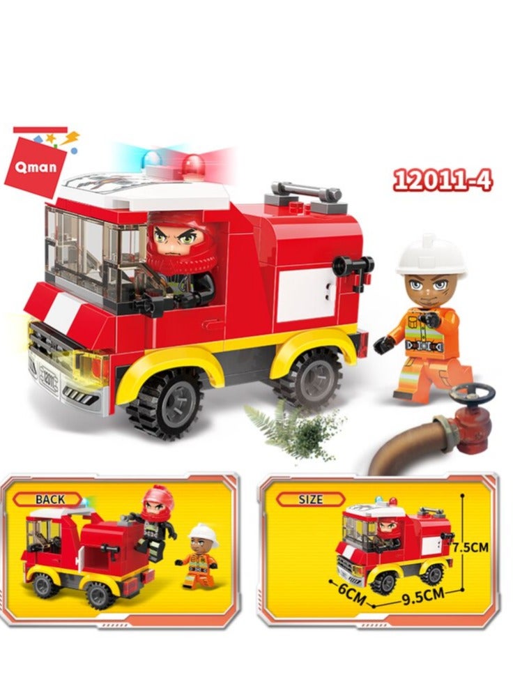 Qman Qman Fire Rescue Mini Set 12011-4 - Image 1