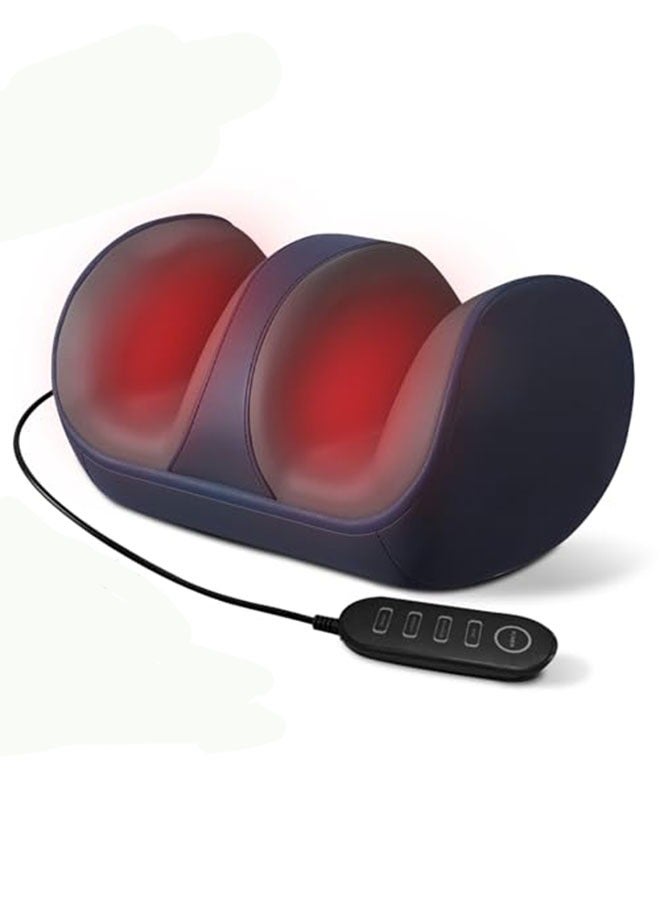 Super Big Electric Foot Leg Massager Deep Tissue Shiatsu Kneading Relax Heated Roller Calf Relieve Stress Care Foot Spa Machines（Navy Blue） - Image 1