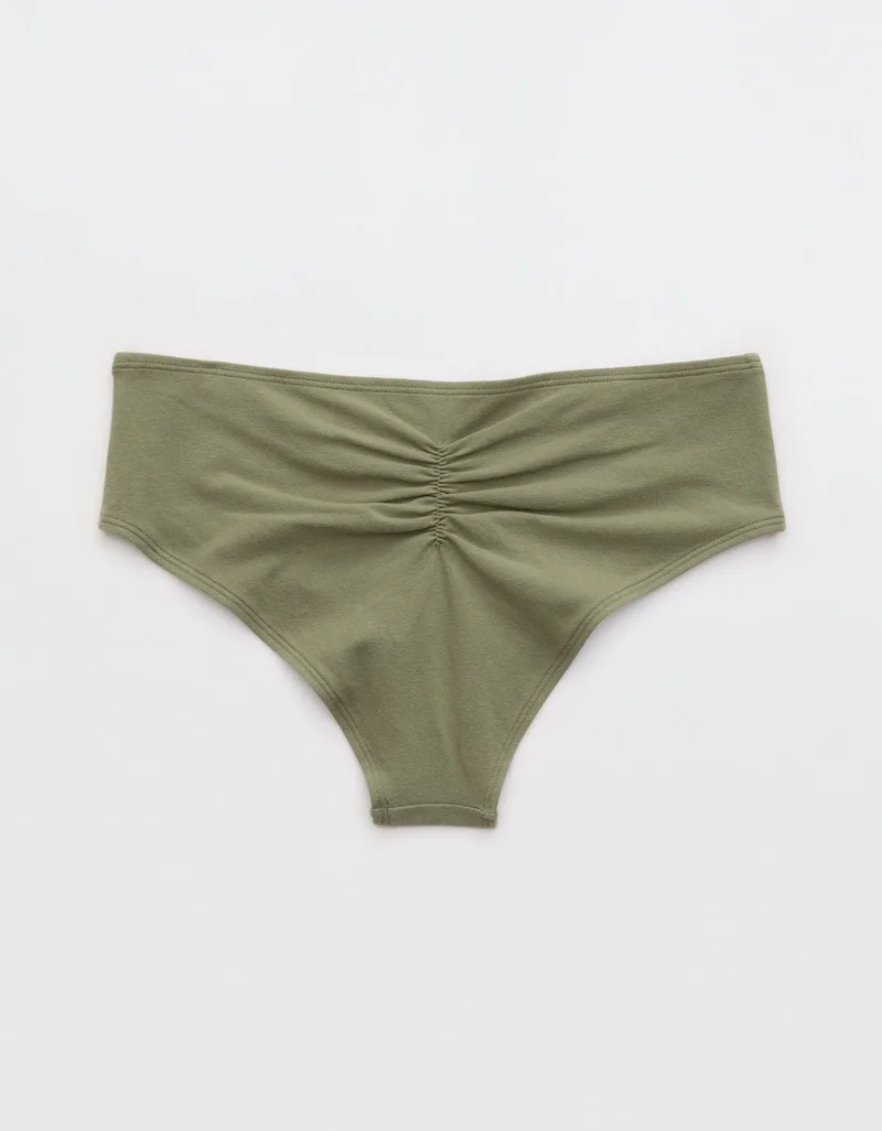 Aerie Superchill Cotton Ruched Cheeky Underwear