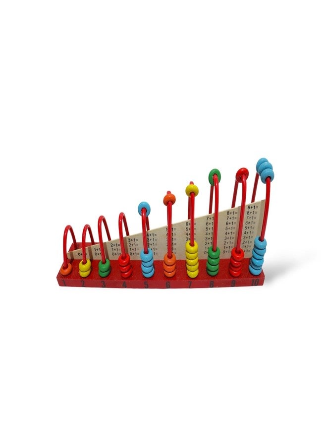 Kafron Wooden Mathematics Learning Abacus, Educational Counting Calculation Shelf with Colourful Beads - Image 2