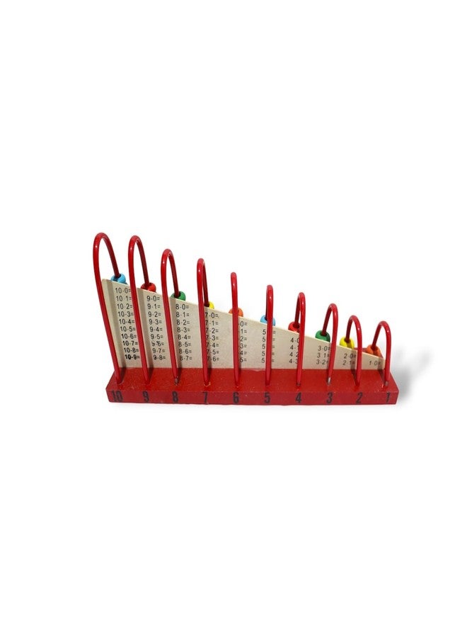 Kafron Wooden Mathematics Learning Abacus, Educational Counting Calculation Shelf with Colourful Beads - Image 3