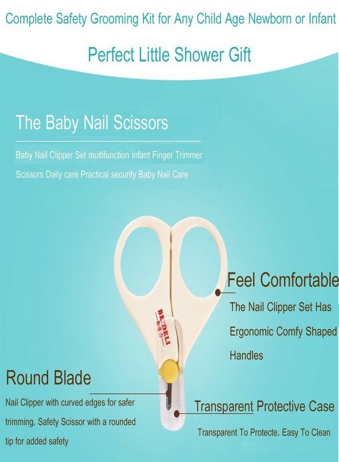 LAFILLETTE Complete 4 Piece Plastic Grooming Kit for Babies (White) Baby Nail Care in Whitecolor - Image 5