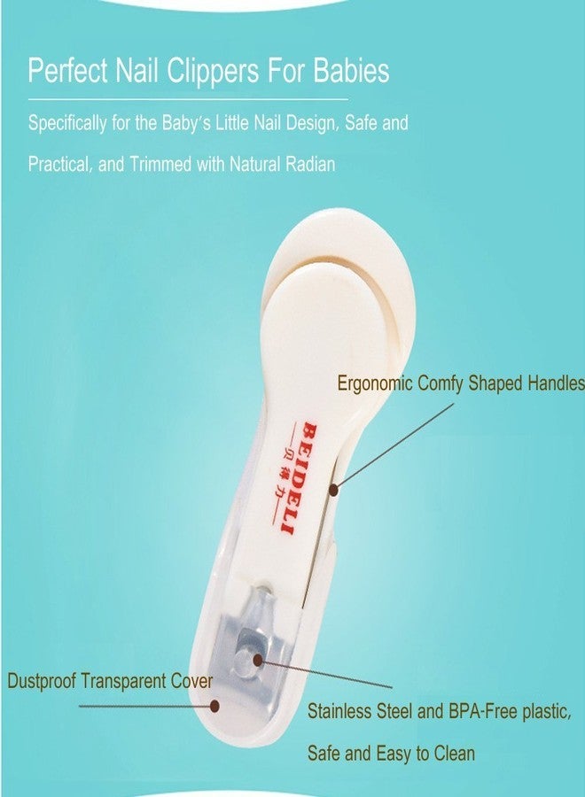 LAFILLETTE Complete 4 Piece Plastic Grooming Kit for Babies (White) Baby Nail Care in Whitecolor - Image 4