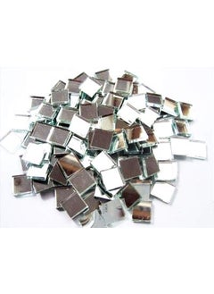 EXCEL IMPEX Excel Impex Square Shape Glass Mirror Beads for Arts and Crafts DIY Projects Framing Decoration Size 10mm Set of 100  - Image 1