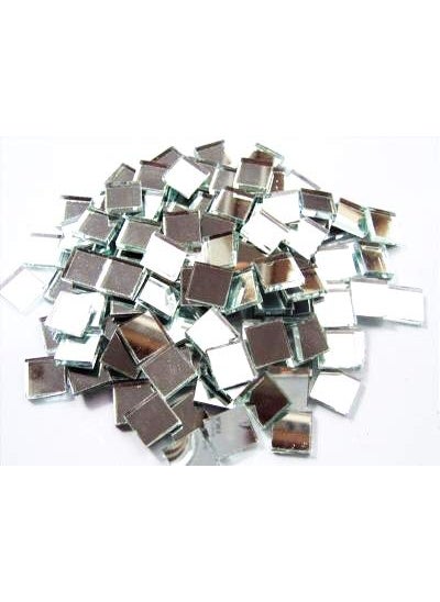 EXCEL IMPEX - Excel Impex Square Shape Glass Mirror Beads for Arts and Crafts DIY Projects Framing Decoration Size 10mm Set of 100 - Image 1