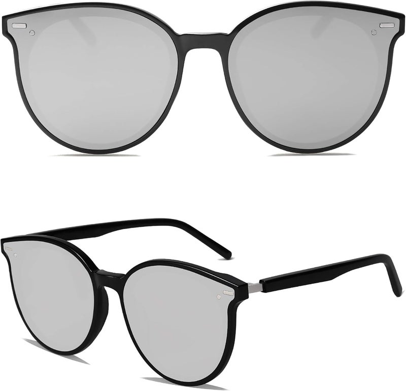 Sojos Sunglasses Womens Trendy 2025 Classic Round Retro Vintage Shades Large Frame Sunnies SJ2067 - Image 3