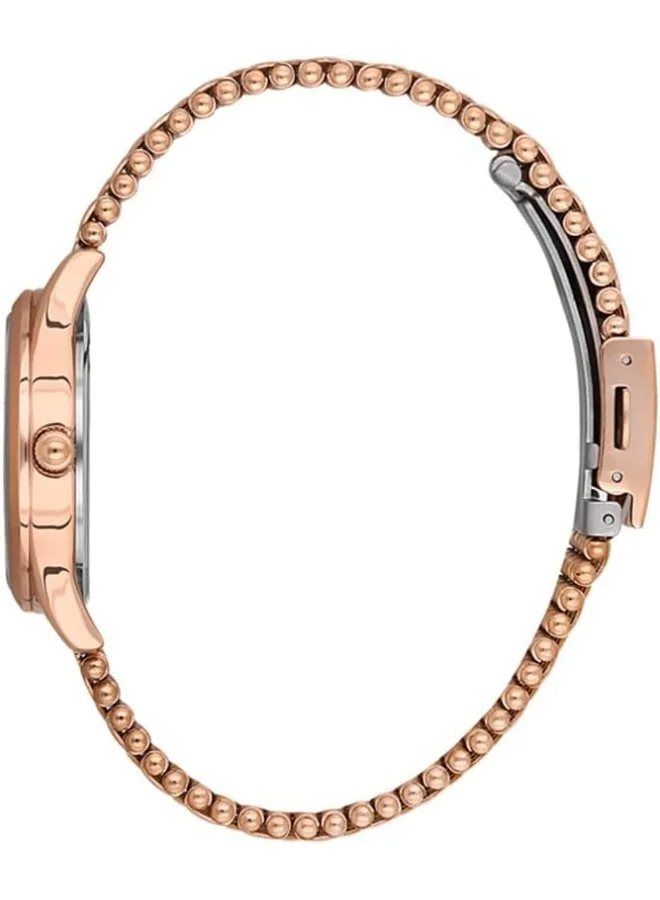 سلازنجر Women's Quartz Movement Watch, Analog Display and Metal Strap - SL.9.6535.3.02, Rose Gold, Pink, bracelet