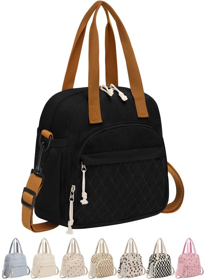 ELONGRIVER Insulated Lunch Bag for Women, Kids Girls, Black - Image 1