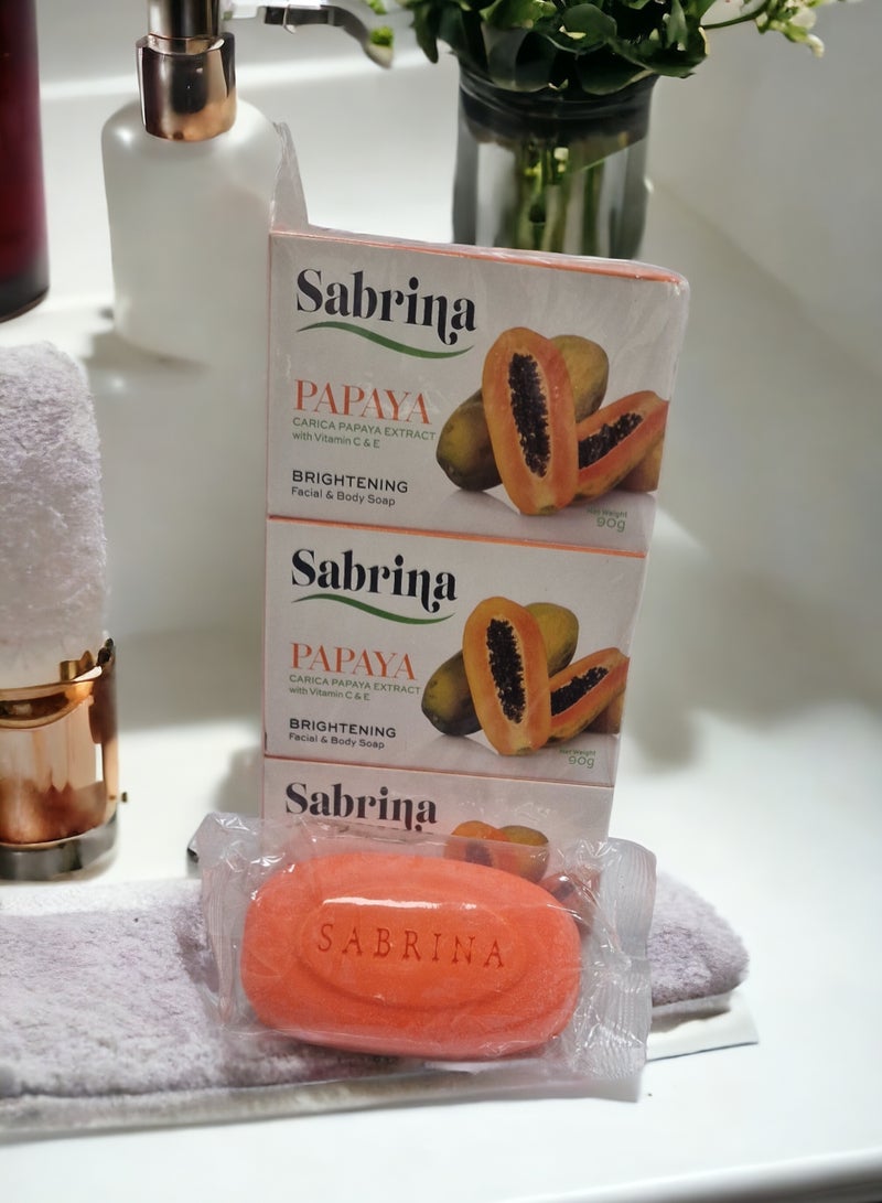 LanBa Semsem 3 kg,5kg Detergent washing Powder, and 6 pieces   Sabrina Facial Body Soap - Image 2