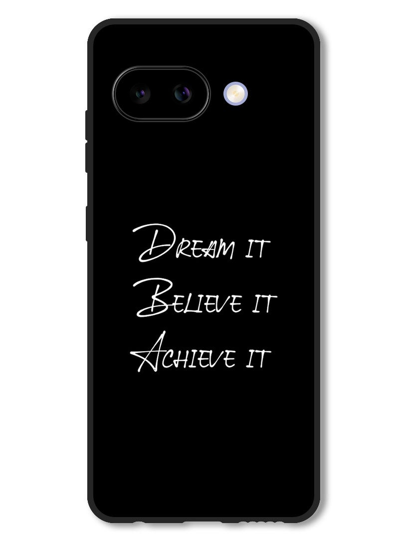 Theodor Case Compatible with Google Pixel 9A Protection Shockproof Bumper Cover Dream it - Image 1