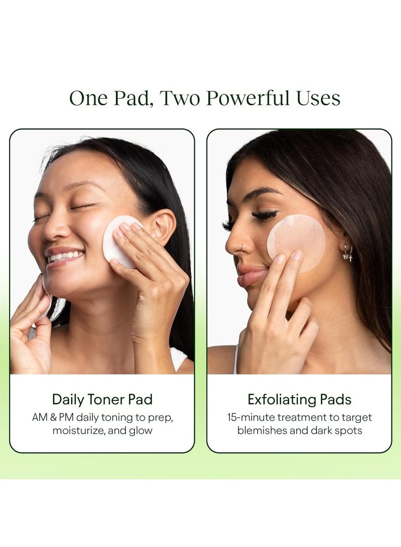 Jiyu Skin Cell Renewal and Rejuvenation Toning &Brightening Face Pads Antioxidante Rich Dermatologically Tested - 100 Pads - Image 4