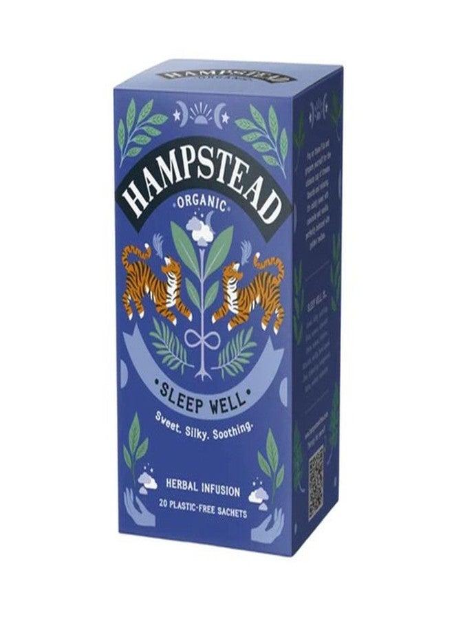 Hampstead Tea شاي هامبستيد العضوي، مشروب عشبي للنوم الهانئ، 20 كيسًا - Image 1