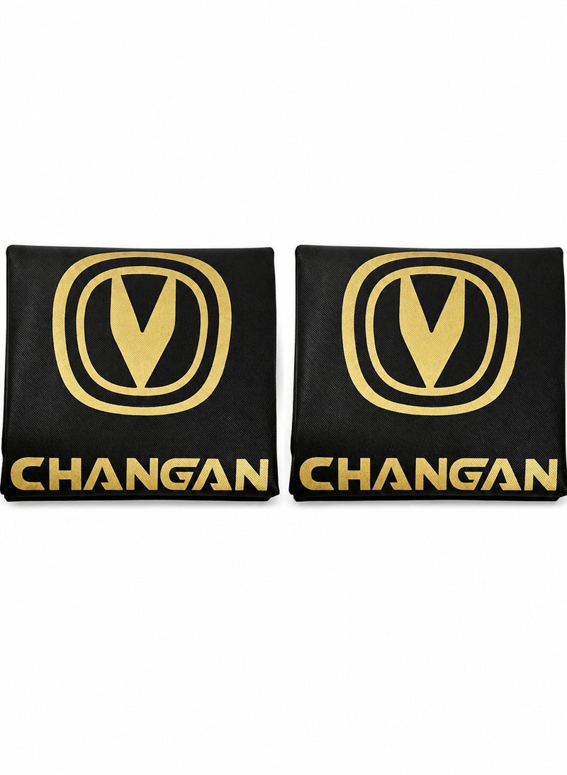 Changan Car Front Seat Dust & Dirt Protection Cover 2PCS, Service Center Seat Protector, Black Non-Woven Fabric Temporary Car Seat Covers for Workshop, Garage, Repair & Interior Care - Image 3