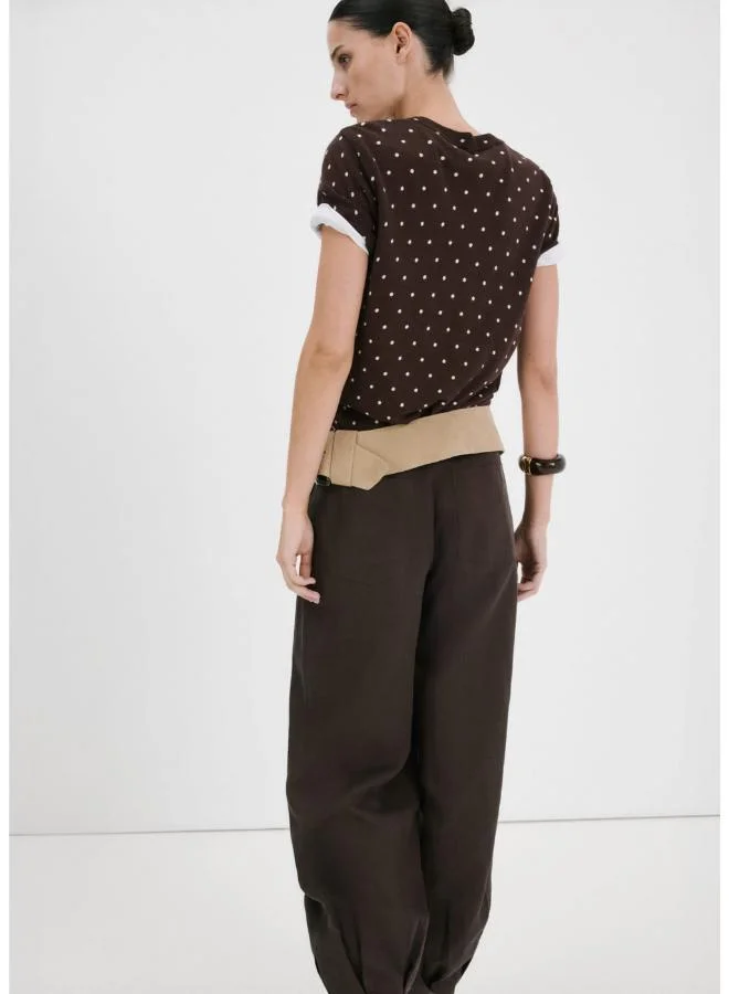 مانجو Polka-dot knitted sweater