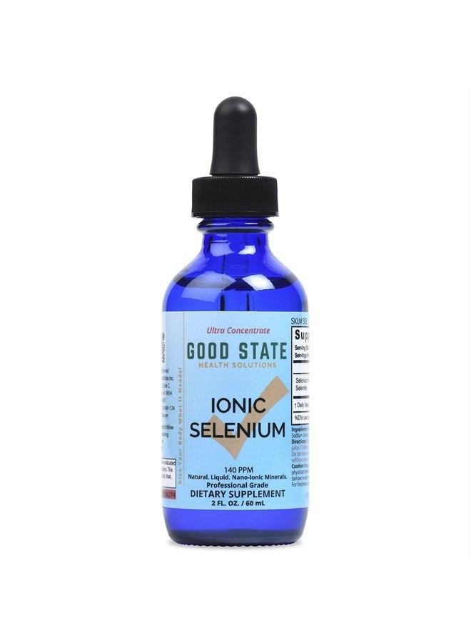 Good State (Glass Bottle) Good State Liquid Ionic Selenium Ultra Concentrate (10 Drops Equals 70 mcg - 100 Servings per Bottle) - Image 1