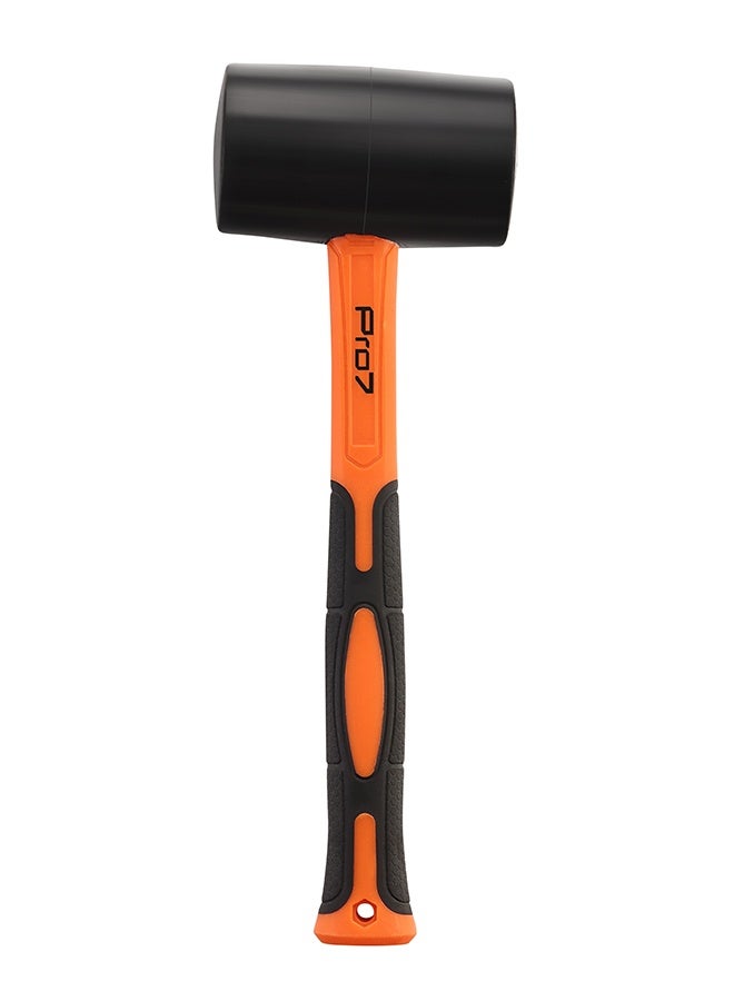 LAWAZIM Pro7 Rubber Mallet with Fiber Handle - 460g - Non-Marring Soft Face Hammer with Shock-Absorbing Ergonomic Grip - Ideal for Flooring, Tile Installation, Woodworking, DIY, and Camping - Image 2