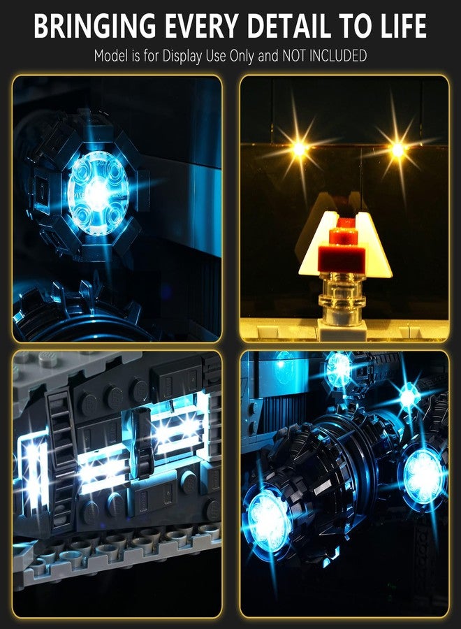 طقم إضاءة BrickSoul متوافق مع مجموعة بناء Lego Venator Class Republic Attack Cruiser 75367، ملحقات إضاءة سلكية قابلة للتعتيم مُحسّنة لمجموعة Star Wars، غير مُضمنة في طراز 75367 - Image 4