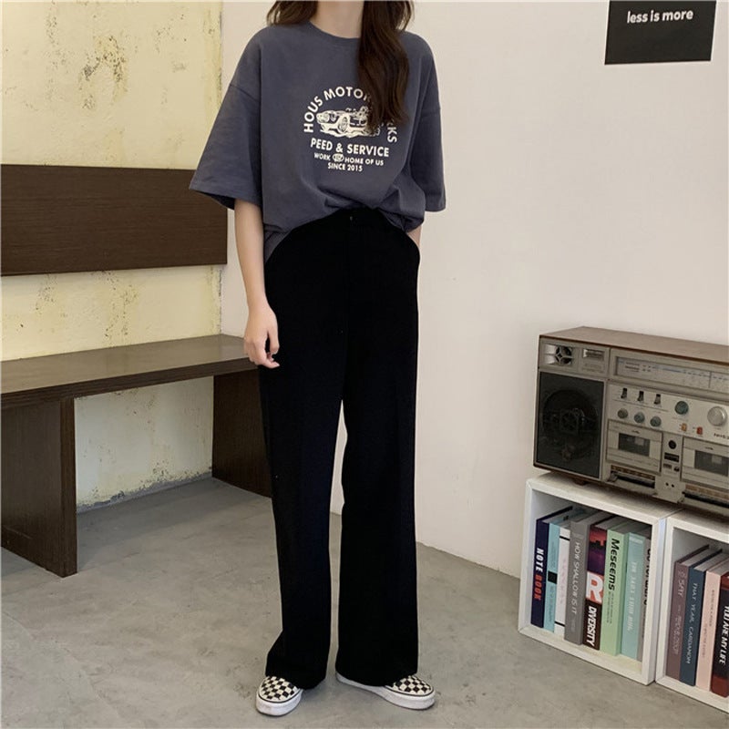 Summer Korean Style Loose Short-Sleeved T-Shirt for Women Korean Style New Bf Style Large Size Top Couple Bottoming Shirt Dropshipping - Image 4
