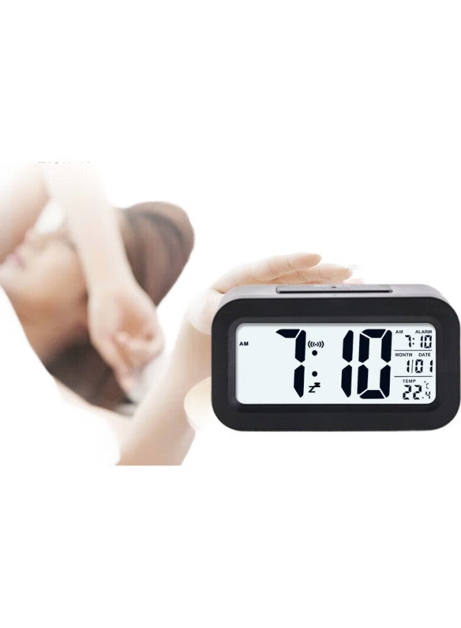 Compas Alarm Clock Student Special Wake-Up Artifact Desktop Electronic Clock Children'S Alarm Clock 2219A Black - Image 1