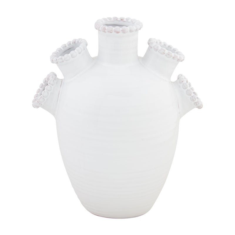 Mud Pie Beaded Tulip Vase 8 34 x 7 12