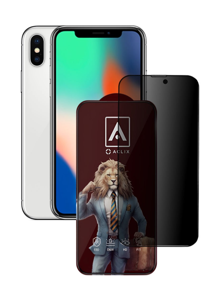 ACLIX Antistatic ESD Dustproof Premium Quality High Definition Tempered Glass Screen Protector Designed For  iPhone 10 - Image 1
