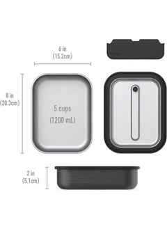 Bentgo Stainless Steel Leak Proof Lunch Box Carbon Black  - Image 5