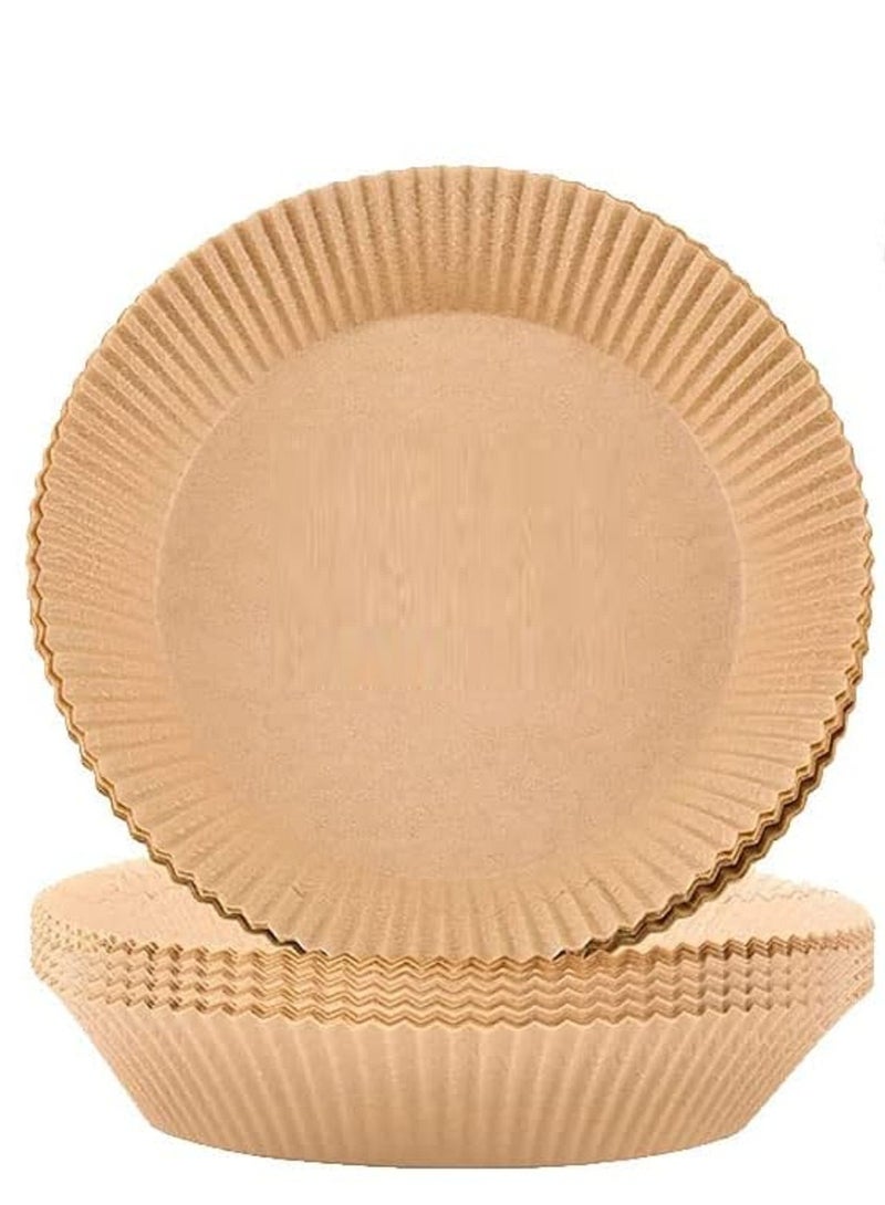 50 PCS Air fryer paper Air Fryer Round Nonstick Steamer Pads High Quality Parchment Paper for Baking Size 20 cm  - Image 1