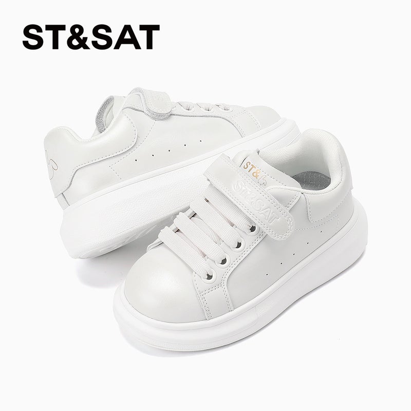 Saturday Kidsren'S Shoes Kidsren'S Sneakers 2025 Spring New Girls Soft-Soled White Shoes Boys Fashion Sports Shoes - Image 5