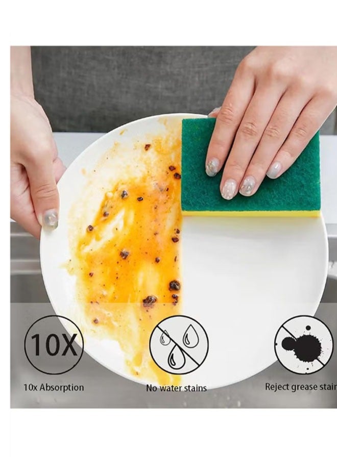 Premium Dishwasher Sponge Set - Double-Sided Cleaning & Scratch-Resistant, Color-Coded & Quick-Drying Design - Image 3