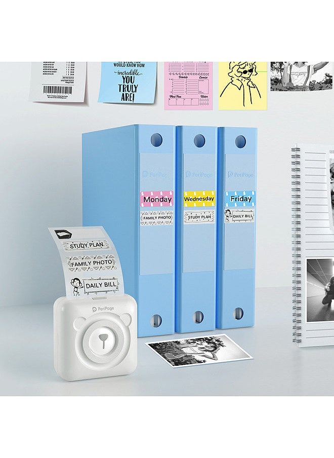 PeriPage Mini Pocket All-in-One Thermal Printer Wireless BT Picture Photo Label Memo Receipt Paper Printer AR Photo Function with USB Cable Support for Android iOS Smartphone Windows  - Image 4