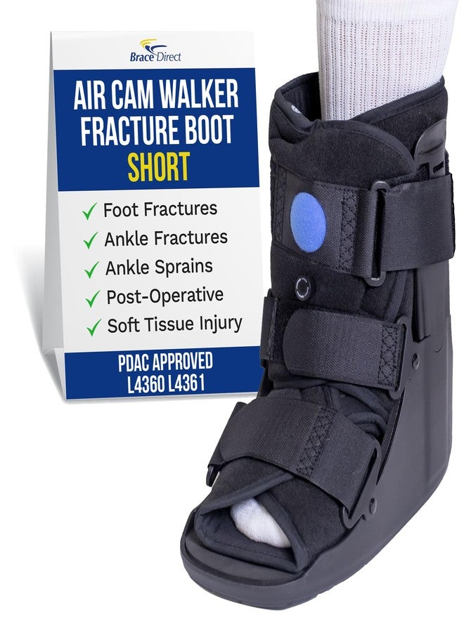 Brace Direct Air Cam Walker Fracture Boot - Short - Orthopedic Medical Walking Boot for Foot & Ankle Fractures, Sprains & Injury Stabilization Size M (Men’s US 7.5-10 / Women’s US 8.5-11.5) - Image 1