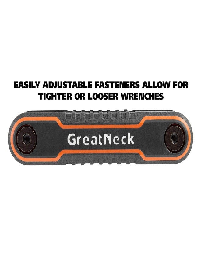جريت نيك مجموعة مفاتيح سداسية قابلة للطي من GreatNeck 74208، مكونة من 9 قطع، ومعيار SAE، ومجموعة مفاتيح ألين، ومقاسات مفاتيح مُسمّاة، ومثبتات قابلة للتعديل بسهولة، وهيكل مُرمّز بالألوان لسهولة التعرف عليه - Image 4