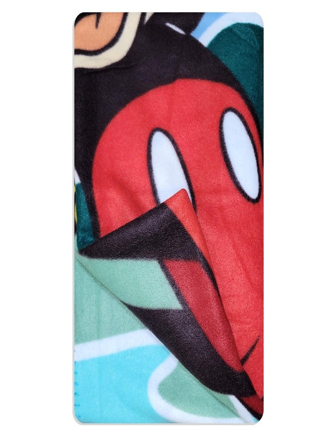 MICKEY MOUSE Disney Mickey Mouse BAM with Pink and Blue Comic Figures Cozy Fleece Blanket - Image 3