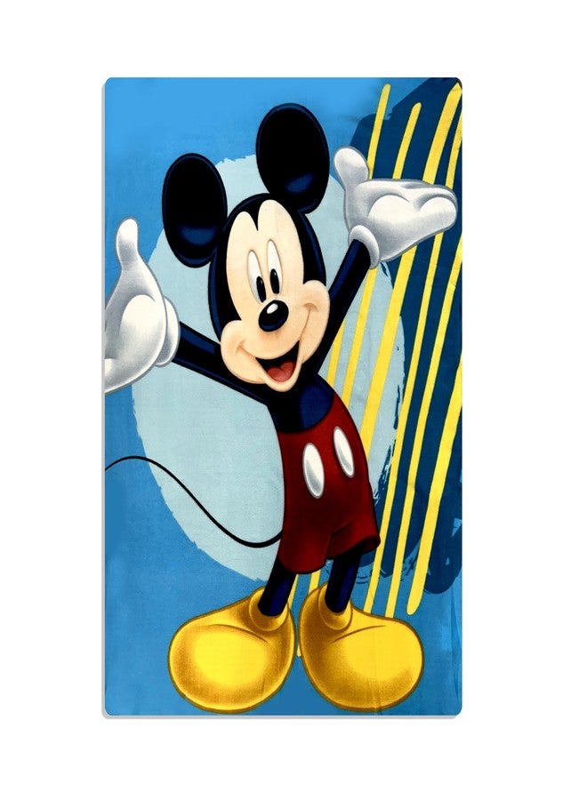 MICKEY MOUSE Disney Mickey Mouse BAM with Pink and Blue Comic Figures Cozy Fleece Blanket - Image 5