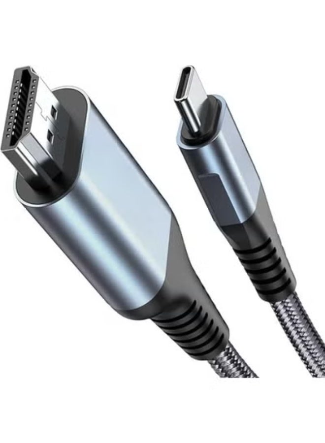 كابل USB C إلى HDMI بطول 1 متر – عملي وسهل الاستخدام بدقة 4K – مثالي للعمل والترفيه - Image 1