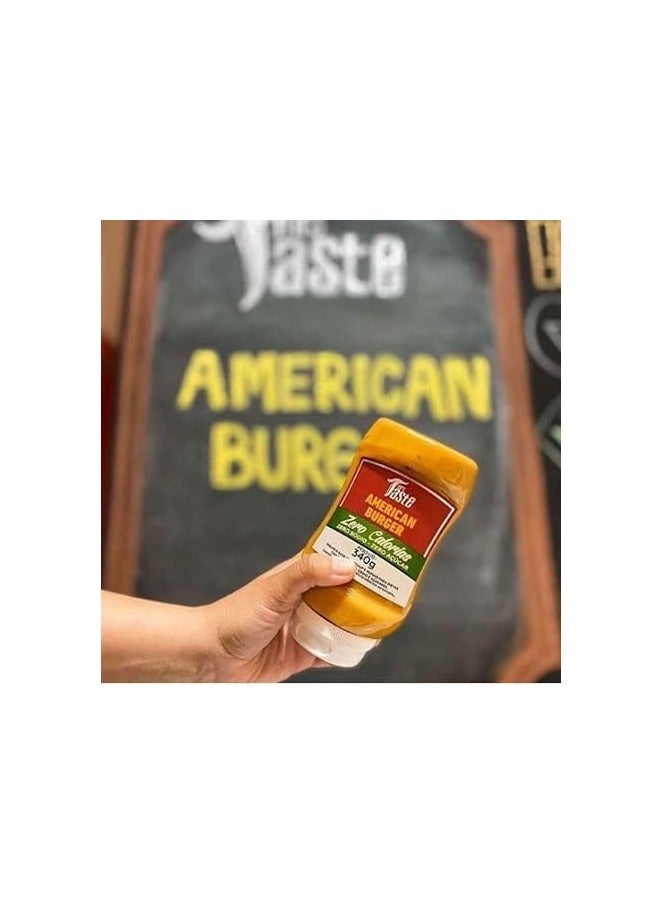 مسز تايست برجر أمريكي خالي من السكر من السيدة تيست، خالٍ من السعرات الحرارية والصوديوم والسكر وغني بالألياف ومناسب لنظام الكيتو الغذائي ومناسب لنظام باليو الغذائي، مع التوابل والصلصات (11 أونصة، برجر أمريكي) None - Image 2