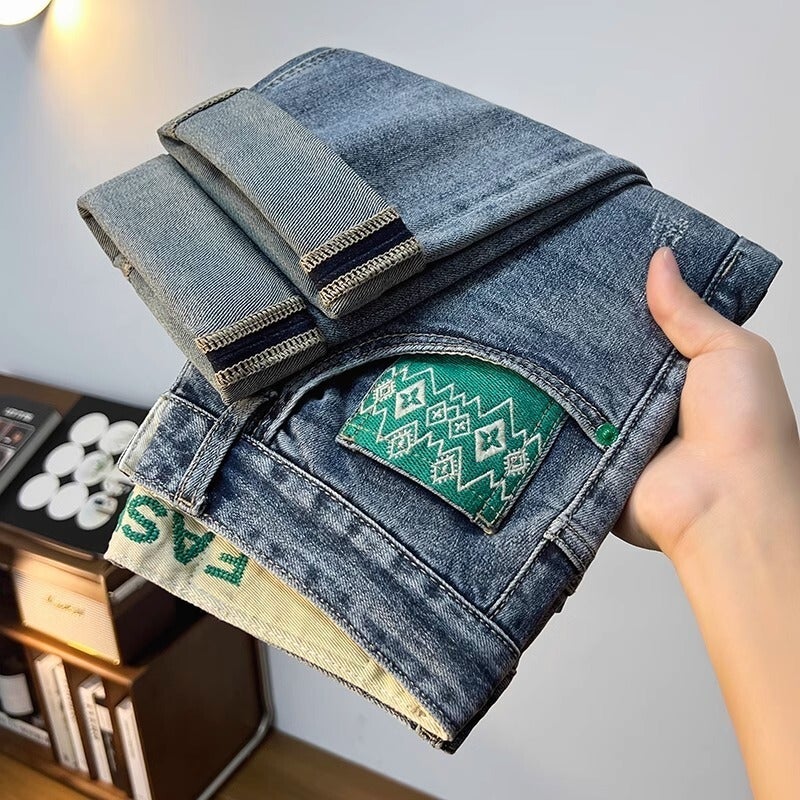 Unisex Classic Denim Jeans Loose Fit Daily Outdoor Wear - Image 1