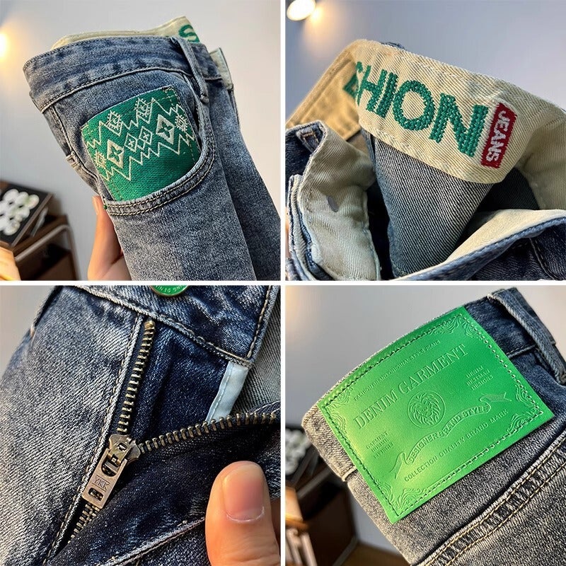 Unisex Classic Denim Jeans Loose Fit Daily Outdoor Wear - Image 5