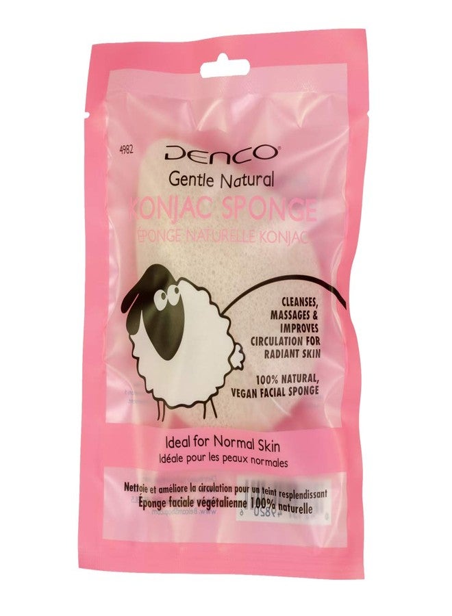 Denco Gentle natural konjac sponge White 4982N - Image 1