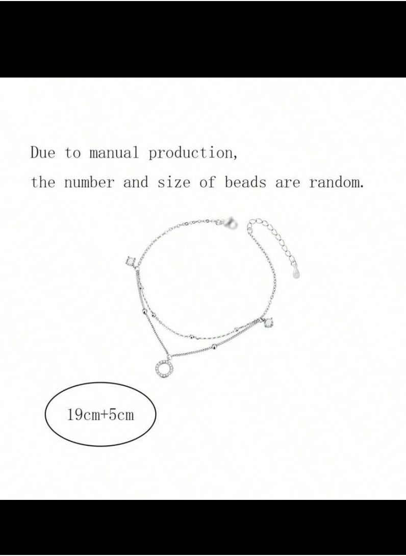 Blueline - Elegant 925 Silver Plated Anklet  For Women - Image 1