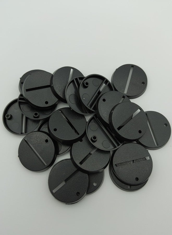 War Base West Lot of 20 32mm Round Slot Bases for Warhammer 40k + AoS Games Workshop Wargame Bitz - Image 2