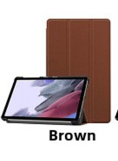 Generic Applicable To Samsung Tab A8 SM-X200 X205 Tablet Protective Case A7 Tri-fold S9FE/S6lite Casco-Color:Brown-Applicable Model:S6lite/P610  - Image 1