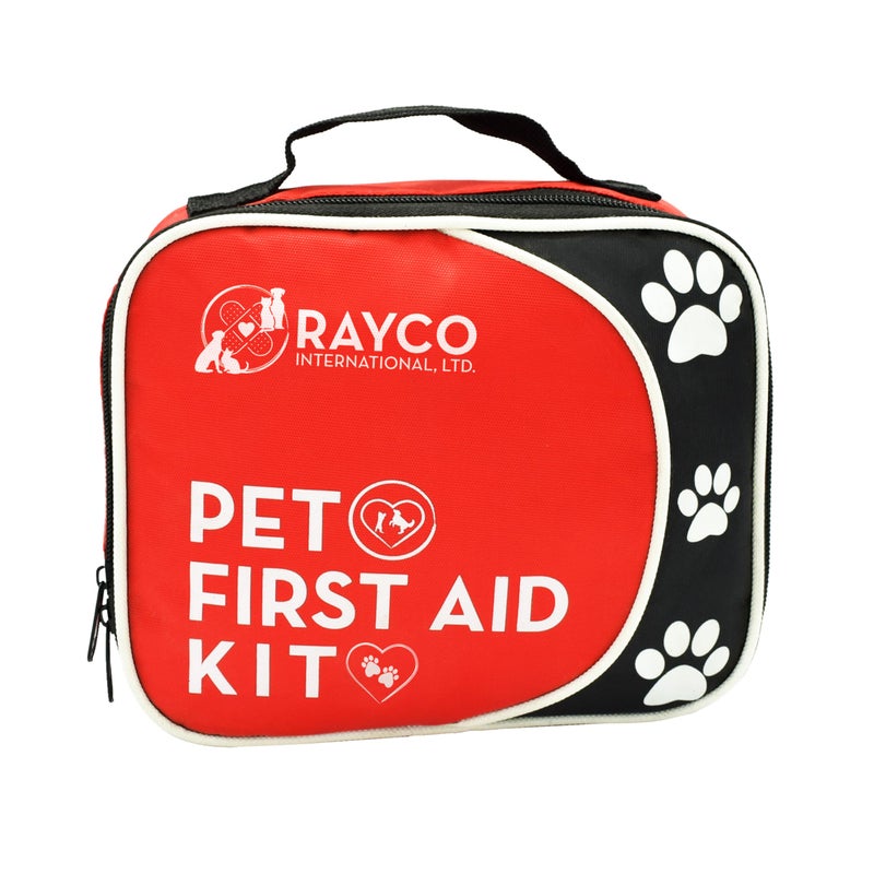 RAYCO INTERNATIONAL LTD DogPet First Aid Emergency Kit Compact Kit Includes 45 Pieces of Useful Emergency Items BE Ready