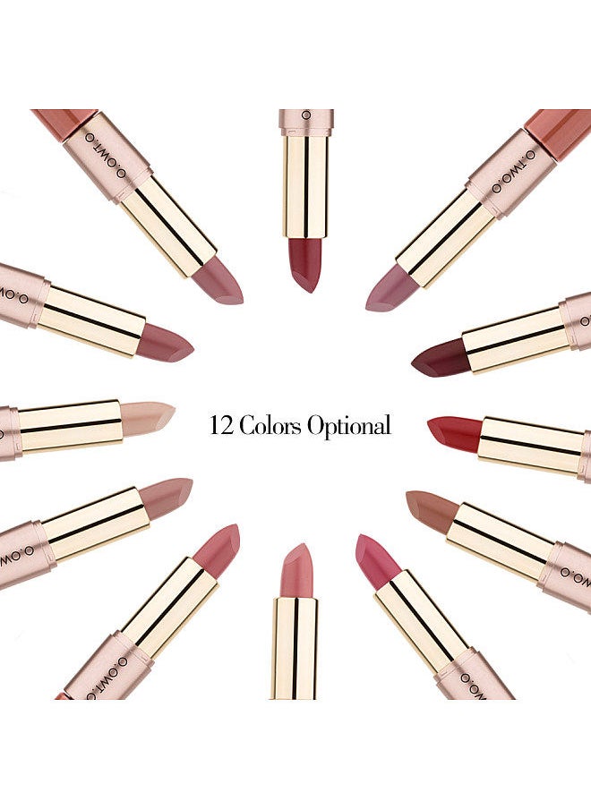 O.TWO.O - O.TWO.O Fashion Beauty Double-head 2-in-1 Makeup Matte Lipstick & Lipgloss Long Lasting Moisture Cosmetic Lipstick - Image 1