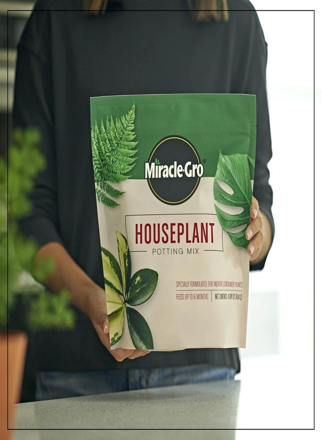 Miracle-Gro Houseplant Potting Mix: Fertilized, Perlite Soil for Indoor Gardening, Designed to Be Less Prone to Gnats, 4 qt. - Image 3